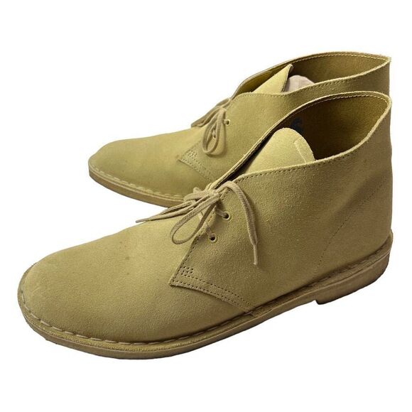 Clarks Original Suede Leather Desert Boots Men’s Size 13 - Picture 3 of 7